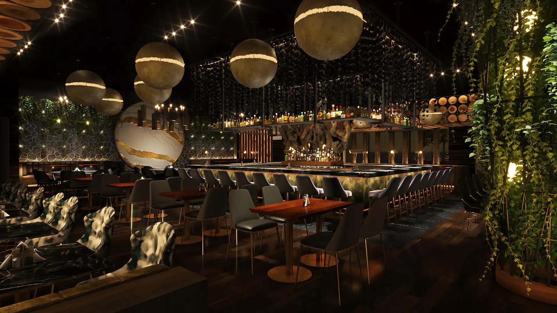 Shiv Supper Club Interior Rendering 01